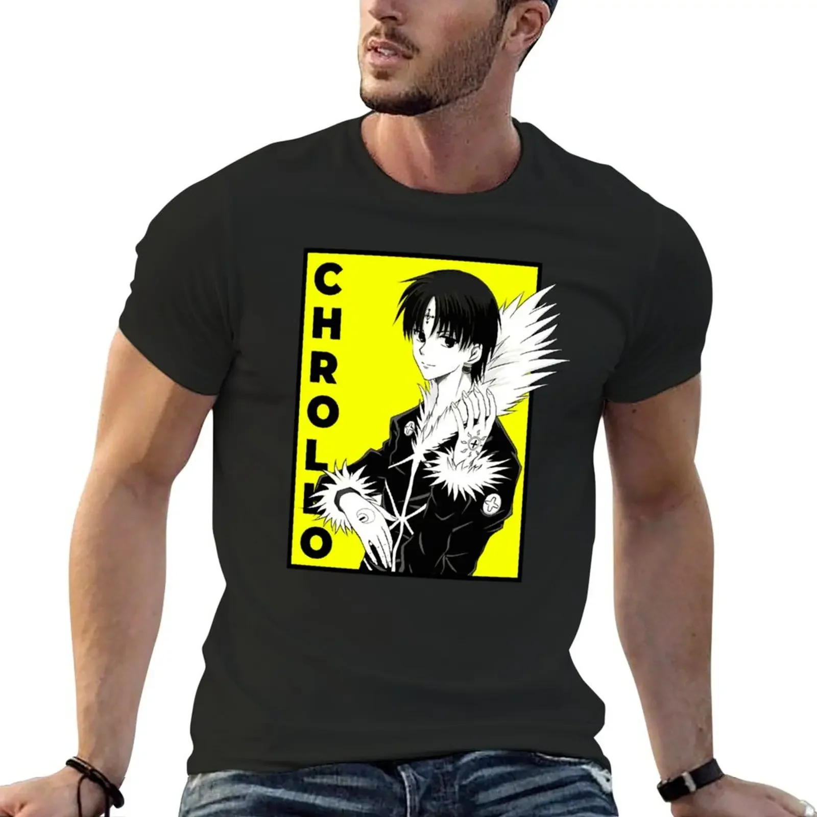 chrollo T-Shirt plain anime clothes t shirts men