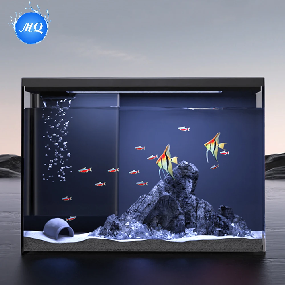 

Smart Fish Tank Living Room Small Home Ecological Desktop Lazy Landscaping Aquarium Mini
