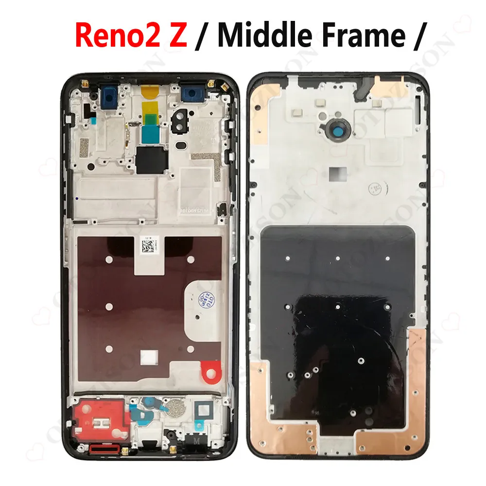 Reno Middle Frame For OPPO Reno2 Z Middle Frame Reno3 Pro Housing Cover Reno 2Z 3pro frame Replacement PCKM70 CPH1945 CPH1951