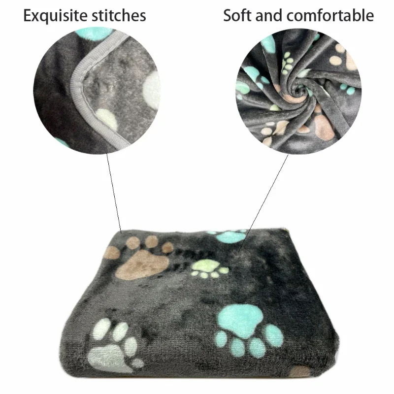 Tapis de couchage doux et épais pour animaux de compagnie, couverture pour animaux de compagnie, polymère de lit pour chiot, chien, chat, coussin de canapé, maison