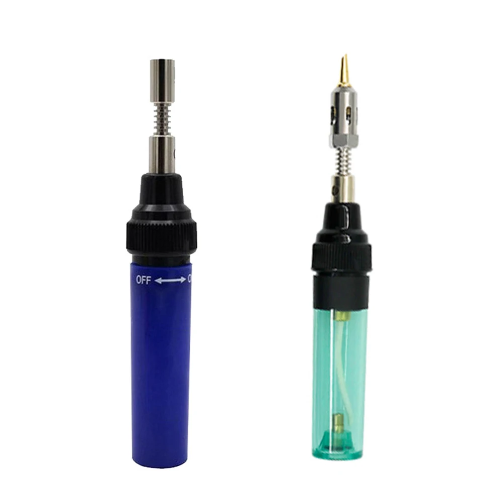 13PCS Gas Soldering Iron 3-In-1 Cordless Butane Torch Welding Pen 1300°C Adjustable Burner Mini Butane Welder Universal