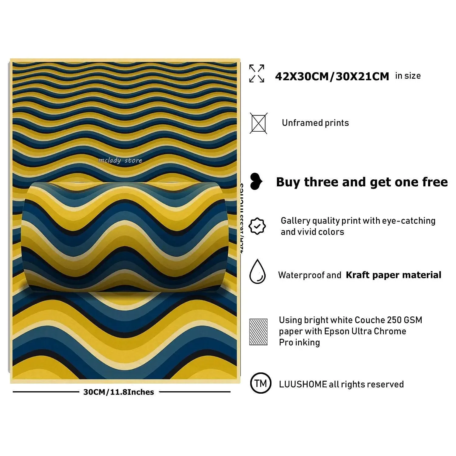 Abstract Optical Illusions Poster Prints for Living Room Home Decor Black and White Trippy Psychedelic Canvas Painting Wall Art