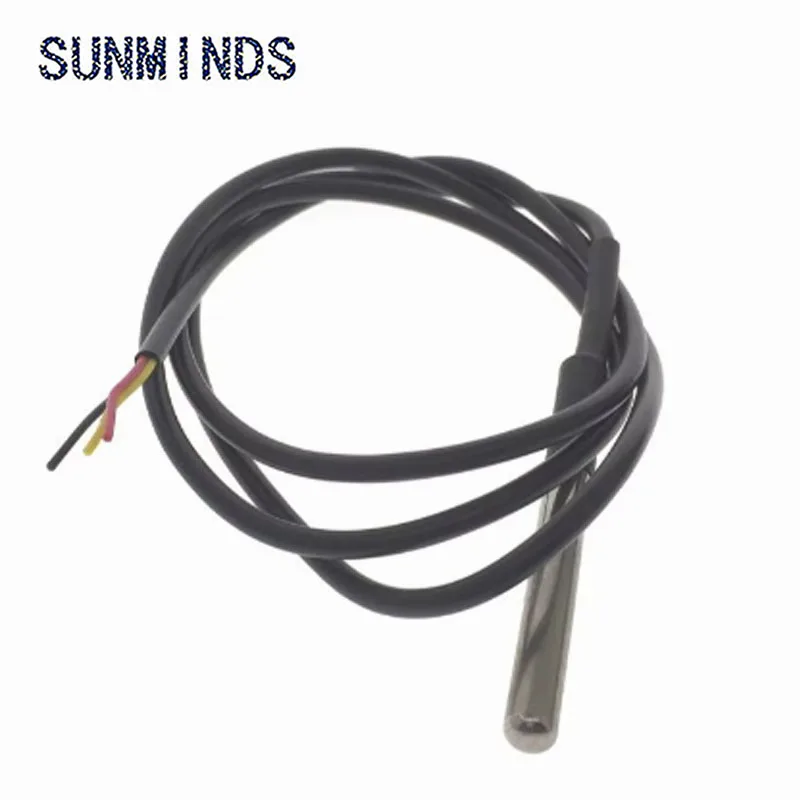 2 Pcs DS18b20 Sensor Temperatura 1M 2M 3M DS1820 Pacote De Aço Inoxidável Impermeável 18B20 0.37CM 1M 2M 3M
