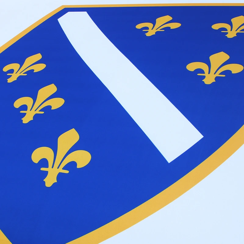 115x160cm National Bosnia Flag Car Engine Cover Decoration Elastic Fabrics For SUV Truck Full Graphic Decor Bonnet Banner