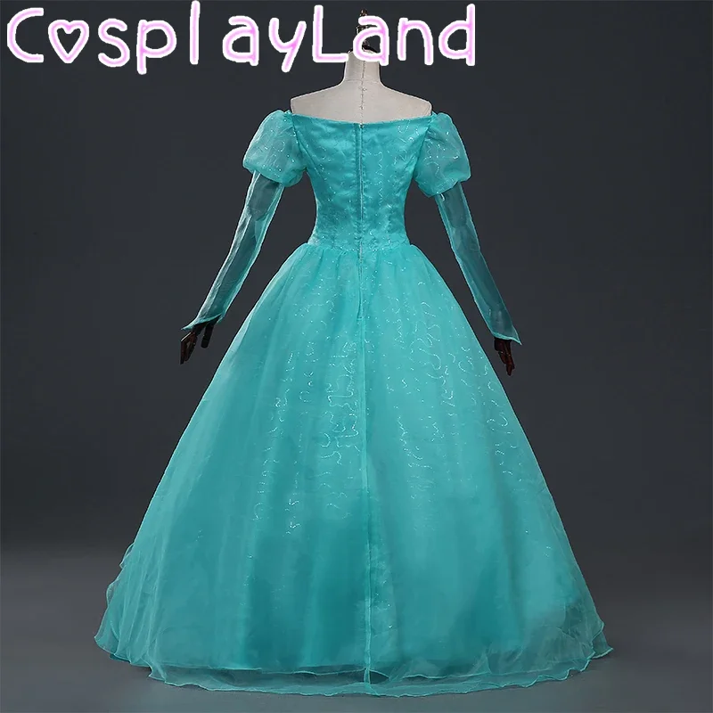 

Princess Ariel Cosplay Halloween Costumes Fancy Dress Mermaid Women Fashion Dress Custom Made Sequins Party Ball Gown