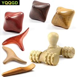 Fragrant Wood Body Massage Tool Foot Reflexology AcupunctureThai Massager Roller Therapy Meridians Scrap Lymphatic Health Care