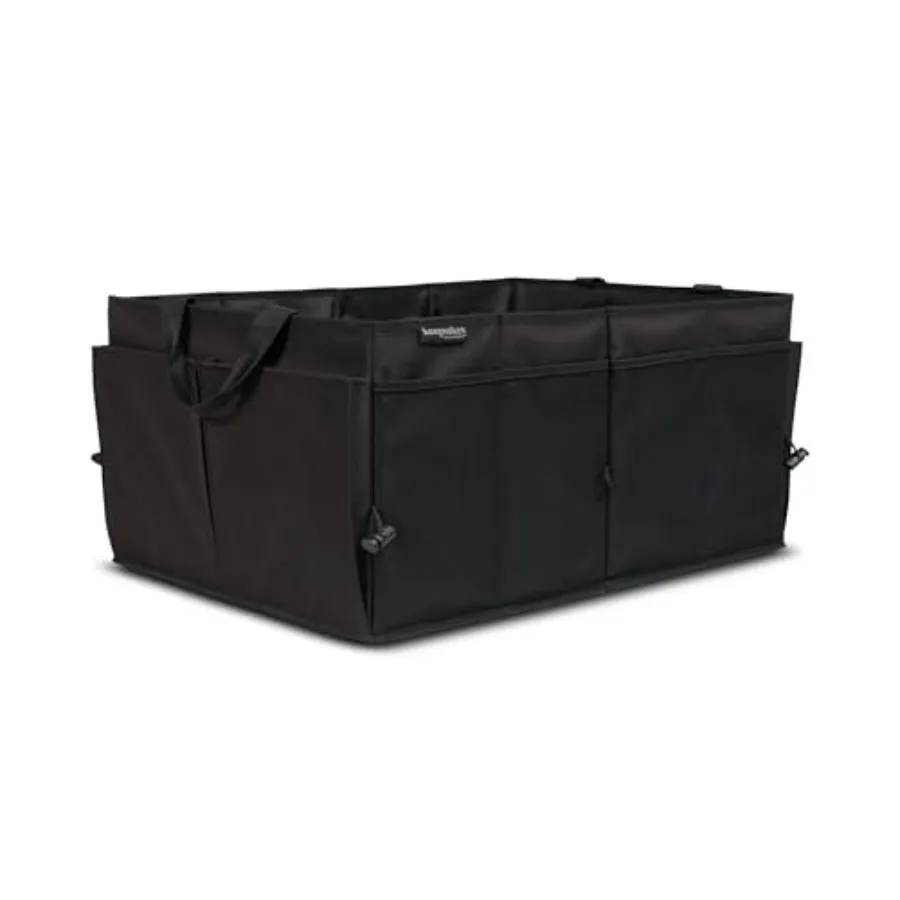 

Trunk Organizer - Foldable Car Storage Chest Organized Foldable Design Black