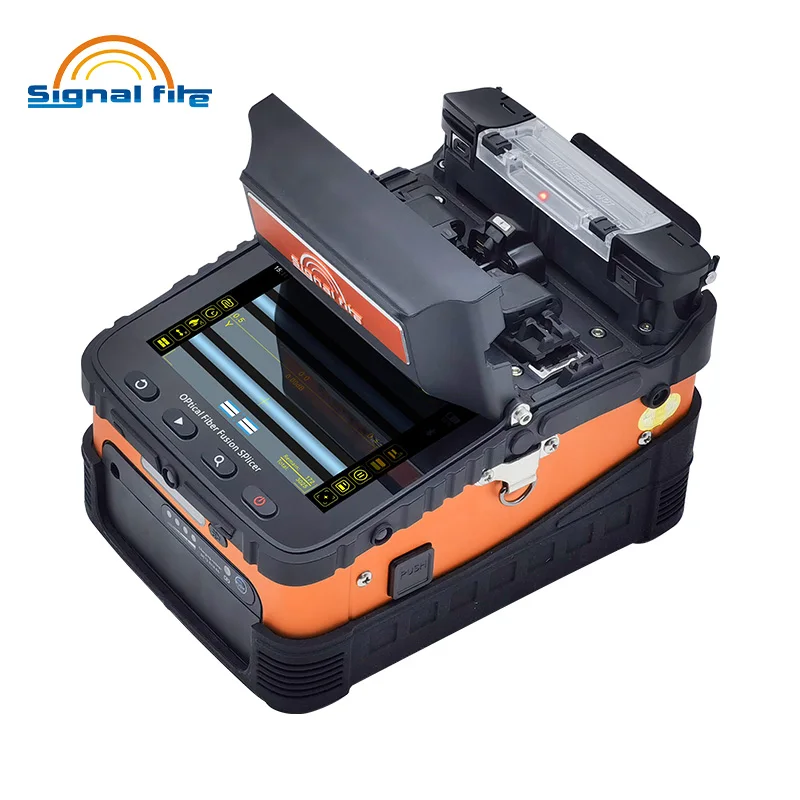 Fiber Optic Fusion Splice AI-6C Fusion Splicer 6 Motor 5S Splicing Machine with VFL Optic Power Meter Tool Kits