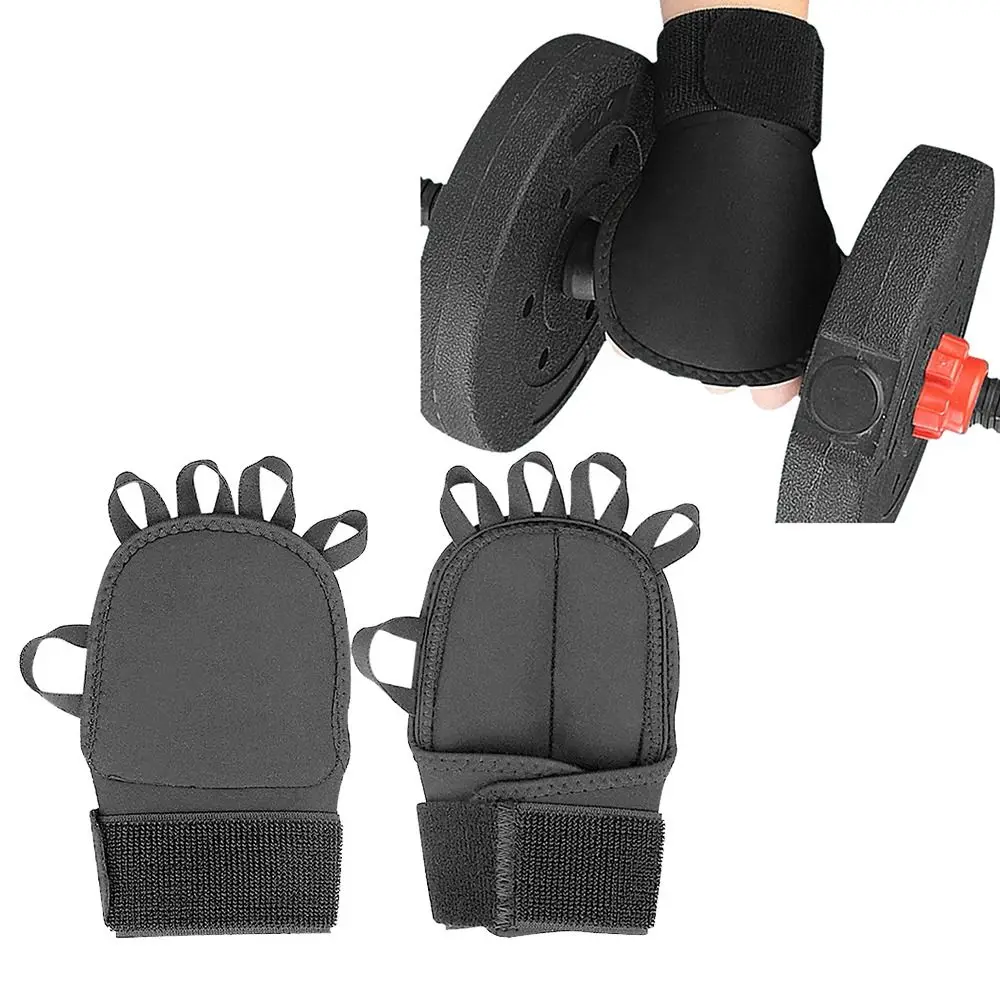 

1Pair Freely Adjustable Weighted Gloves Dirt-resistant Built-in Fine Sand Hand Weights Comfortable 5 Elastic Bands