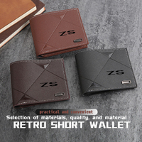 For MG Men Minimalist Bifold Man Short Wallet Leisure Thin Card Holder Purse 550 42 6 ZT 7 3 ZR RX5 ZS 350 HS TF 5