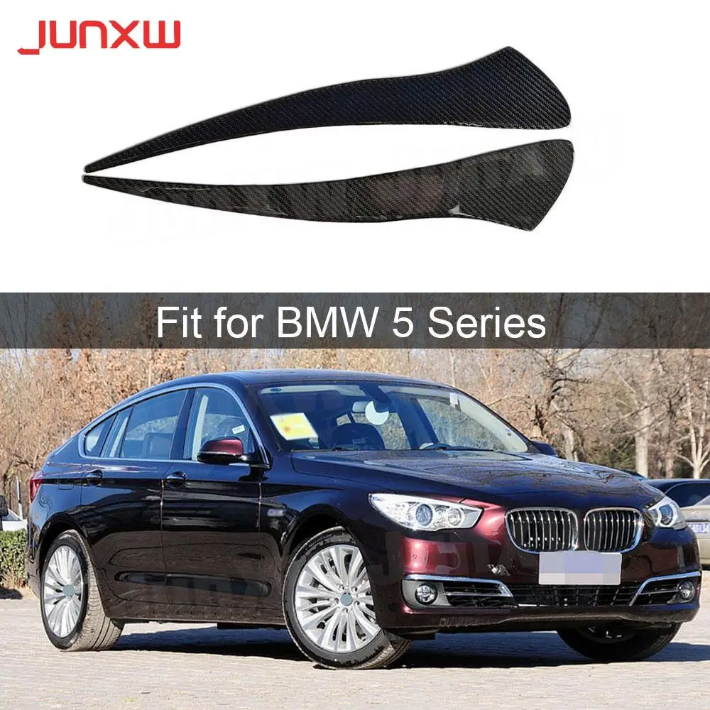 

Carbon Fiber Front Bumper Head Eyelid Eyebrow Trims for BMW 5 Series GT F07 2009-2017 Foglamp Eyelid Eyebrow Car Accessories