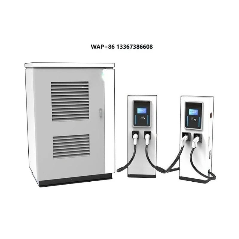 Commercial DC Fast EV Charging Station Three Phase  Floor-standing Portable Cable Management System New
