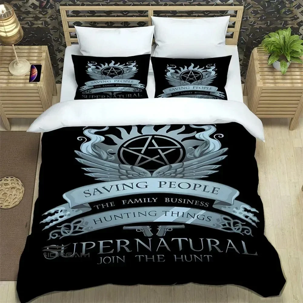 TV series Supernatural 3D NEW Duvet Cover Pillowcase Bedding Set Adult Boy Girl Bedroom Decoration Children Single Double Large