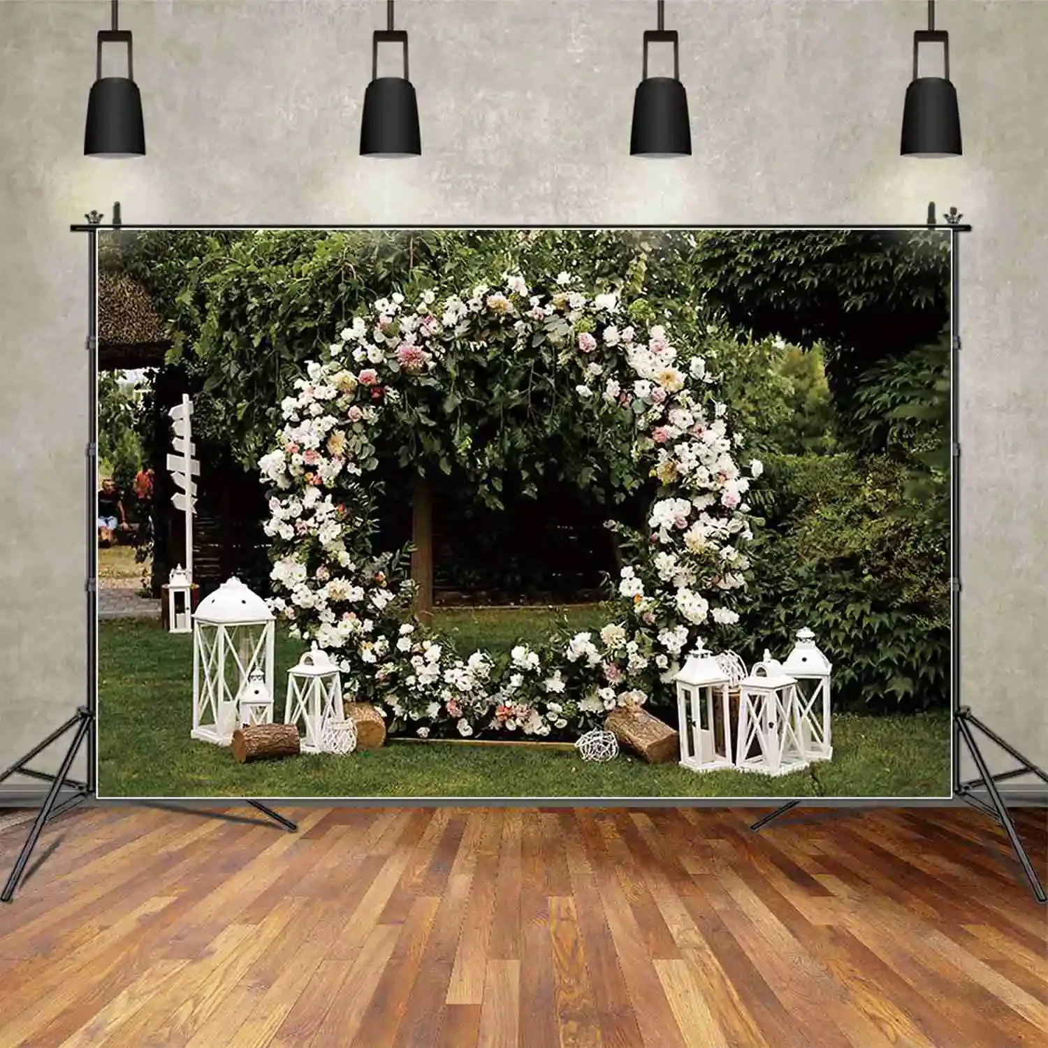 MOON.QG Wedding Ceremony Photography Backdrop Sea Curtain Garden Photozone Background Baby Photo Studio Photozone Accessories