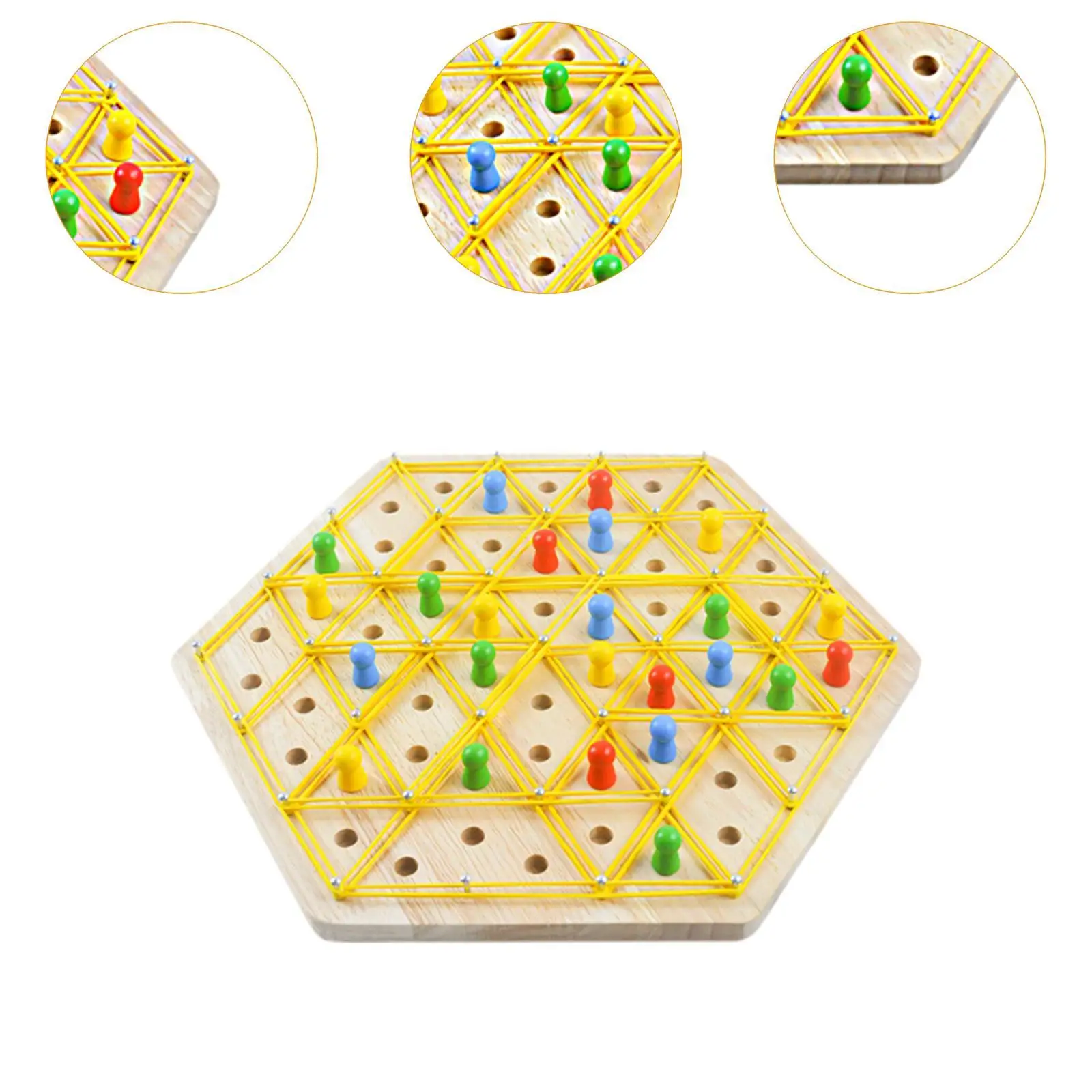 Chain Triangle Chess Game Logical Puzzles Board Game for Family Game Picnic