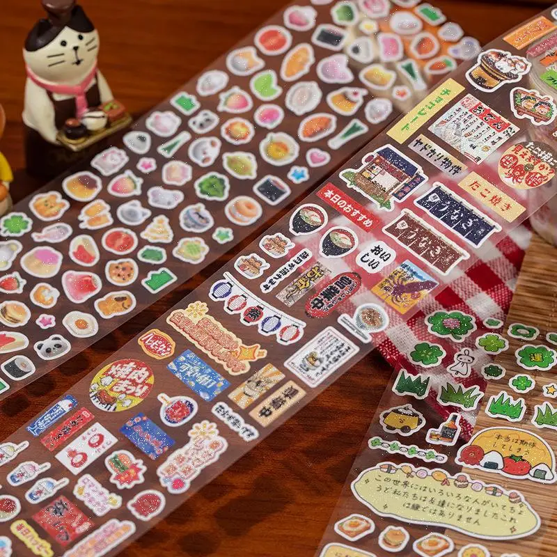 

1Roll Retro Graffiti Tape Scrapbooking Tape Sticker Stationery Supplies DIY Crafts Journal Planner Phone Case Handbook Decor