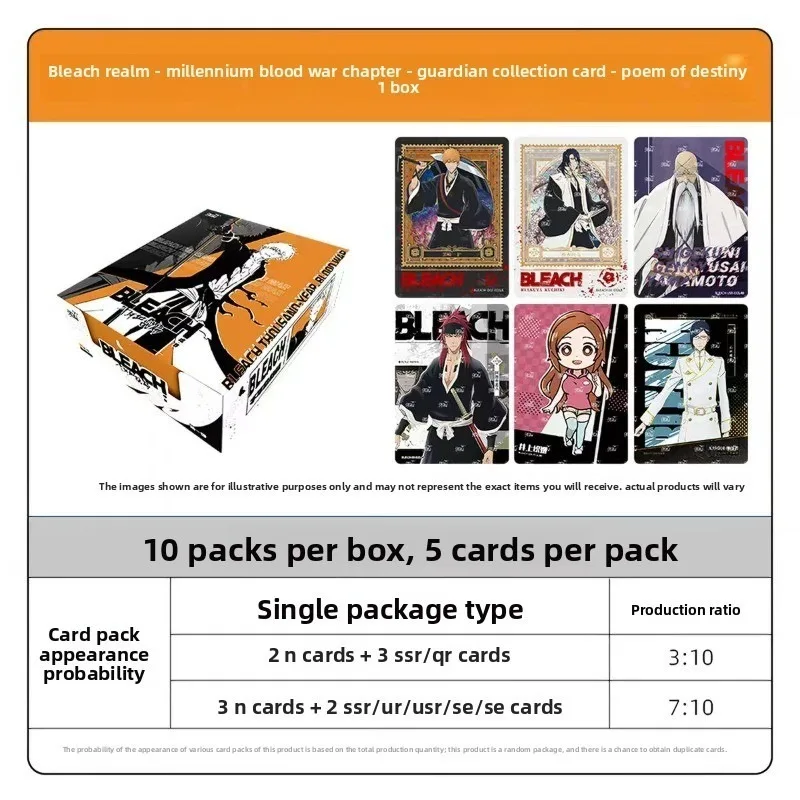 KAYOU Trendy Anime Officially Licensed Bleach Thousand-Year Blood War Trading Card Box Anime Collectible Cards for Fans Gift