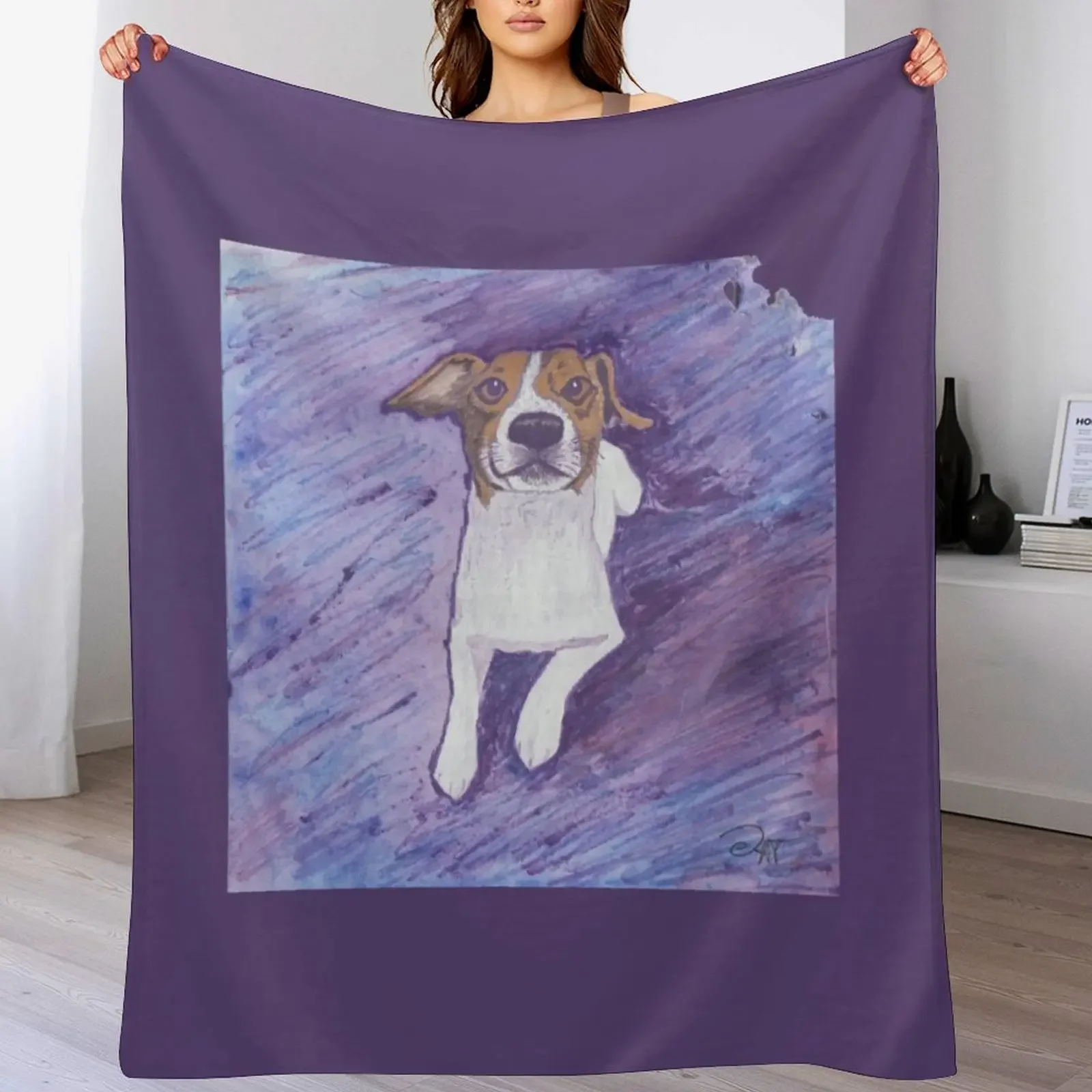 

CJ the Jack Russel Terrier Throw Blanket christmas decoration heavy to sleep Single Hairy Blankets