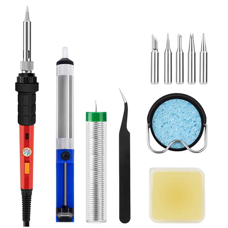 KAIWEETS Electric Soldering Iron Kit Electronics 60w Adjustable Temperature Soldering Irons