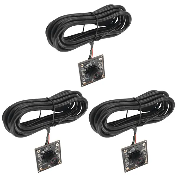 En Stock 3 uds módulo de cámara de 100 grados 1MP OV9732 1280x720 USB controlador libre enfoque Manual, con Cable de 2 metros para WinXP/7/8/10