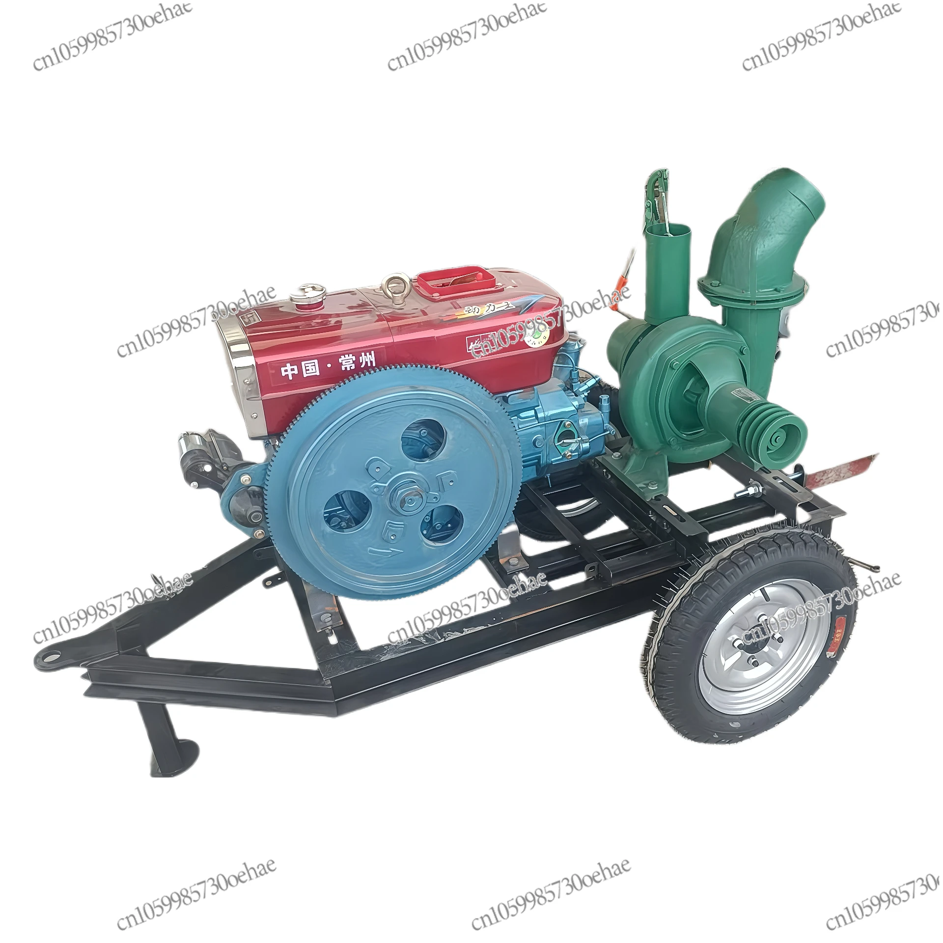 

High Pressure Pump Sprinkler Irrigation Pump Diesel Engine Large Flow Double Impeller Changchai High Head Centrifugal Pump Droug