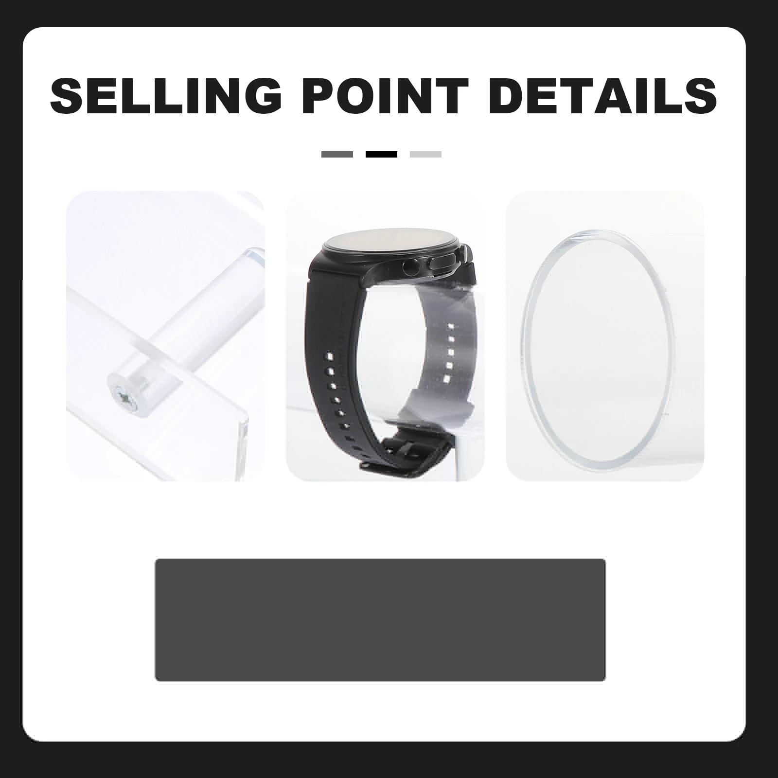

Acrylic Display Rack Bracelet Necklace Watches Holder Jewelry ganizer Premium Material Home Store Display Transparent Stand