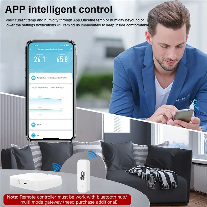 A003 2X Tuya Zigbee Датчик температуры и влажности Датчики температуры для умного дома работает с Alexa Google Assistant Smart Life