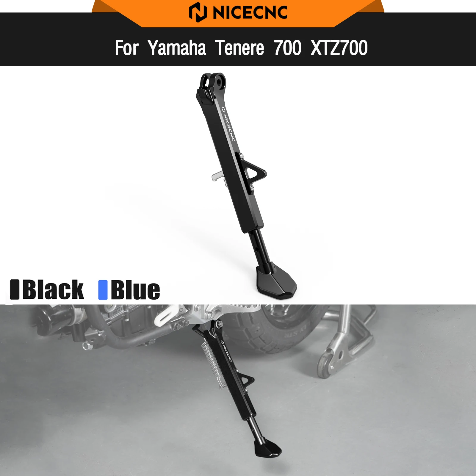 

For Yamaha Tenere 700 T700 XTZ 700 2019-2024 Adjustable Kickstand Parking Side Stand Tenere700 TENERE700 Rally Edition 2020-2024