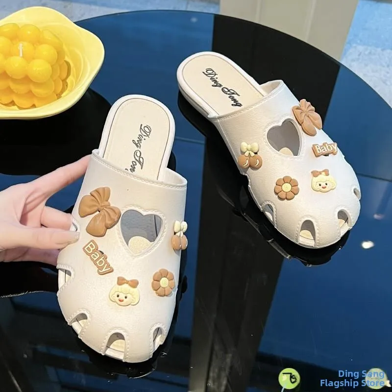 

Women's Summer Outdoor Wear Thick Bottom Anti-Slip Soft Sole Slip-On Shoes Breathable Casual Style Flat Heel PVC Bottom