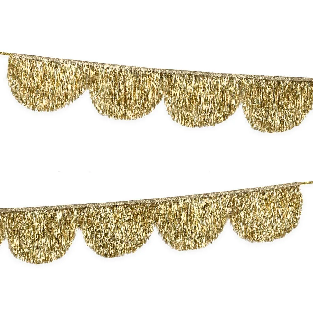 Creative Multicolor Drizzle Garland PET Encryption Tassel String Thickening Background Ornament Glitter Fringe Party Supplies