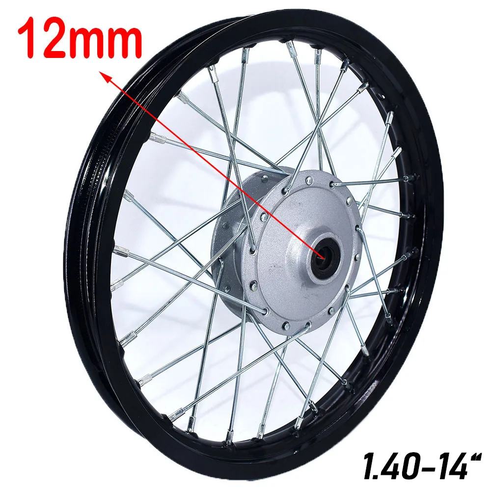 1.40-14 Inch Front Drum Brake Aluminum Alloy Wheel Rims Circle Hub For Kayo CRF Dirt Pit Bike Motorcycle Motocross