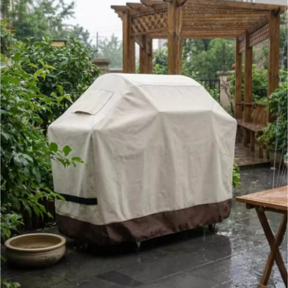 210D Oxford BBQ Cover,Outdoor Grill Cover All-Season Universal BBQ Hood ,Suitable for Camping and Barbecue Essential Accessories