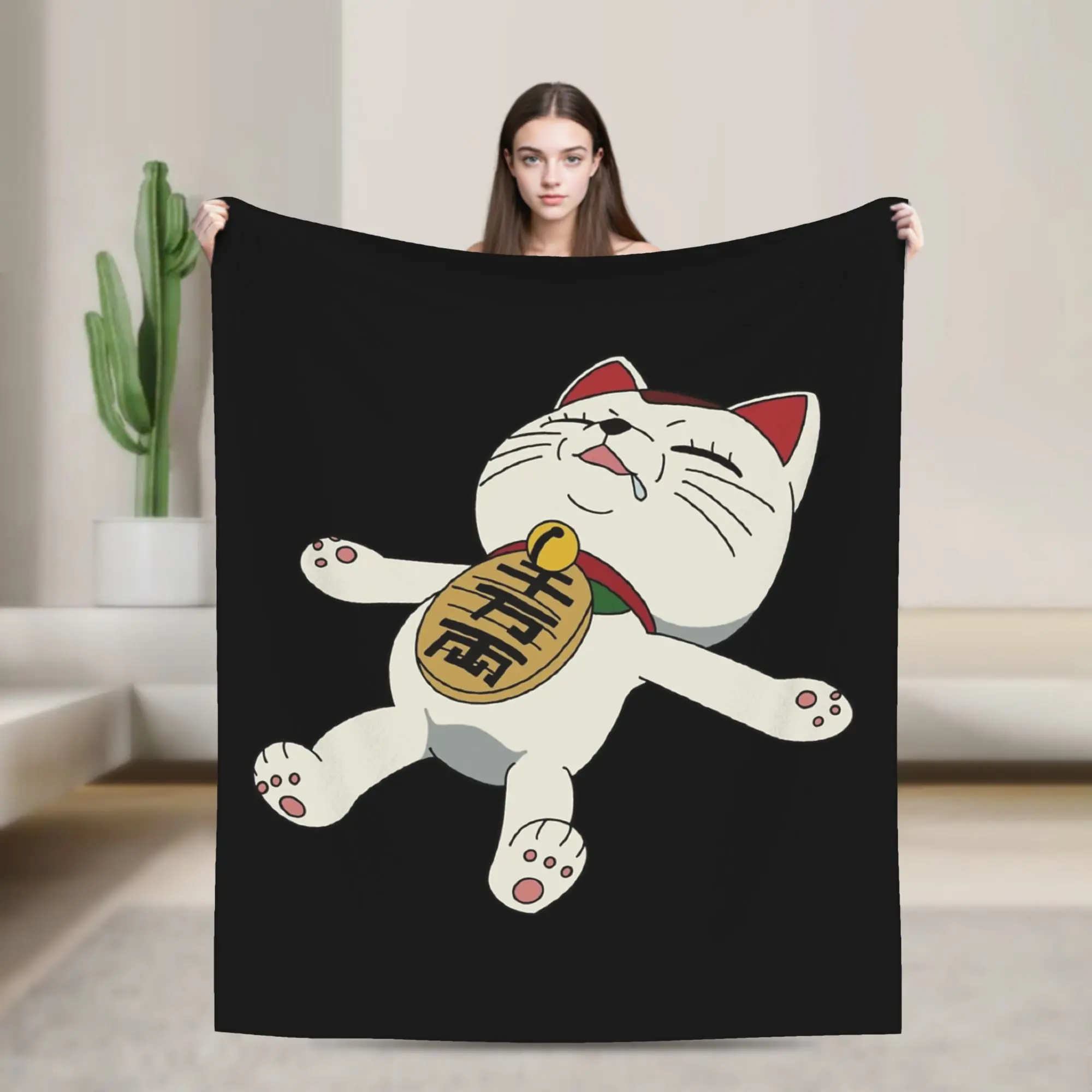 Turbo Granny Dandadan Blankets Coral Fleece Plush Textile Decor  Breathable Thin Throw Blanket for Sofa Outdoor Plush Thin Quilt