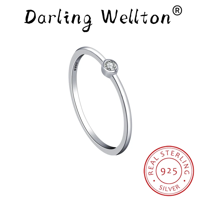 Simple Round Geometry Full Of Diamonds For Women Genuine Original 100% Sterling S925 Silver Anniversary Gift Party Jewelry