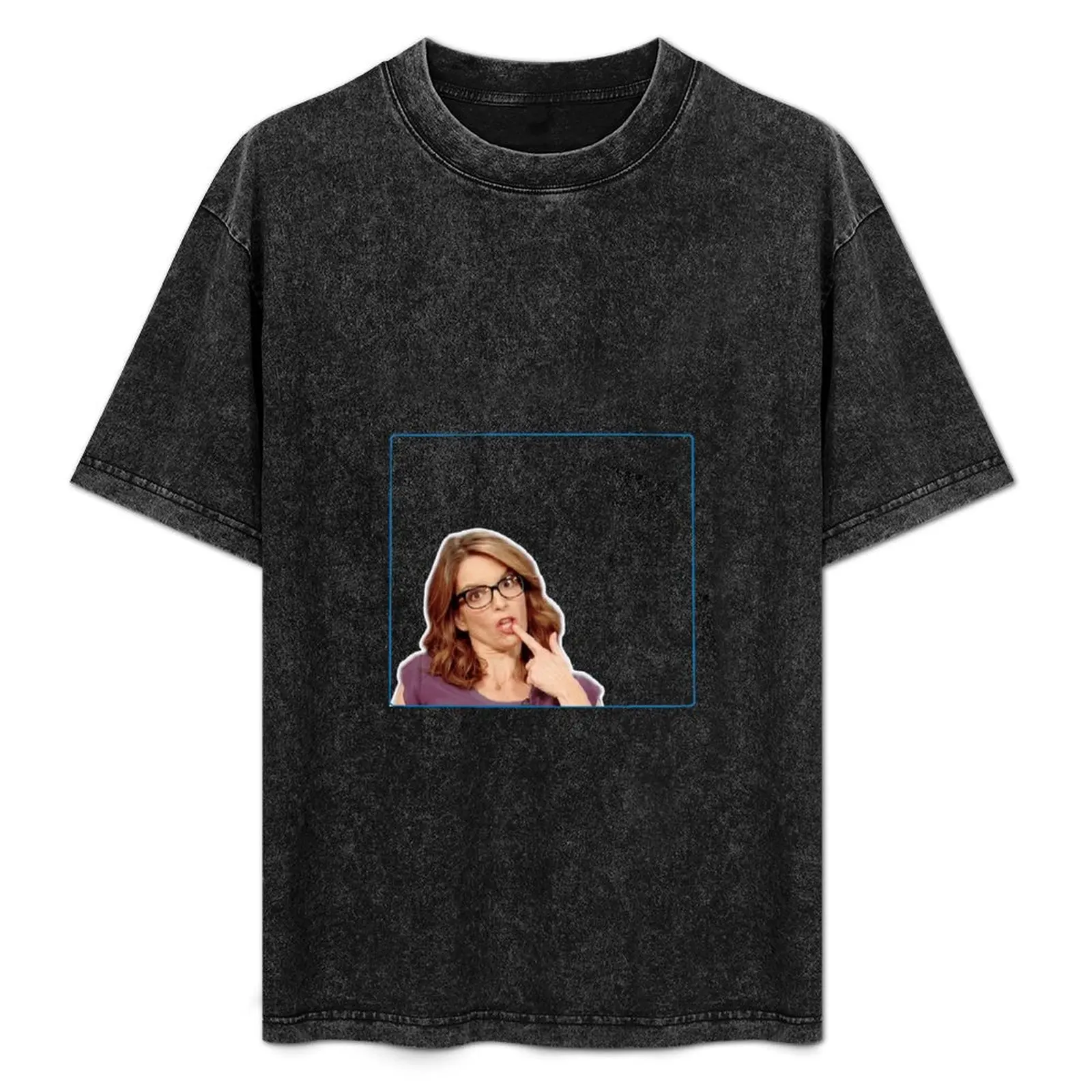 

Tina Fey on Weekend Update T-Shirt Basic Breathable Solid Color T-Shirt