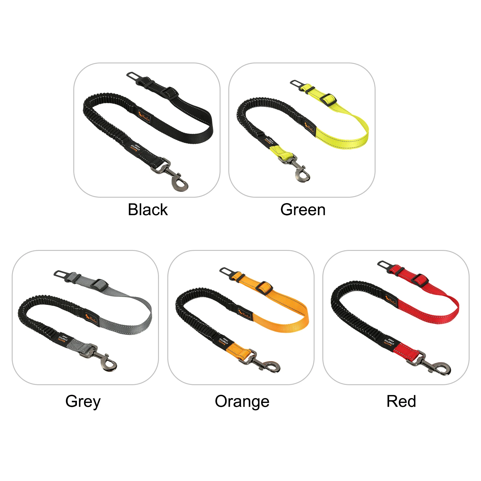 

Adjustable Pet Cat Dog Car Seat Belt Pet Seat Vehicle Dog Harness Lead Clip Safety Lever Traction Dog Collars Dog Accessoires