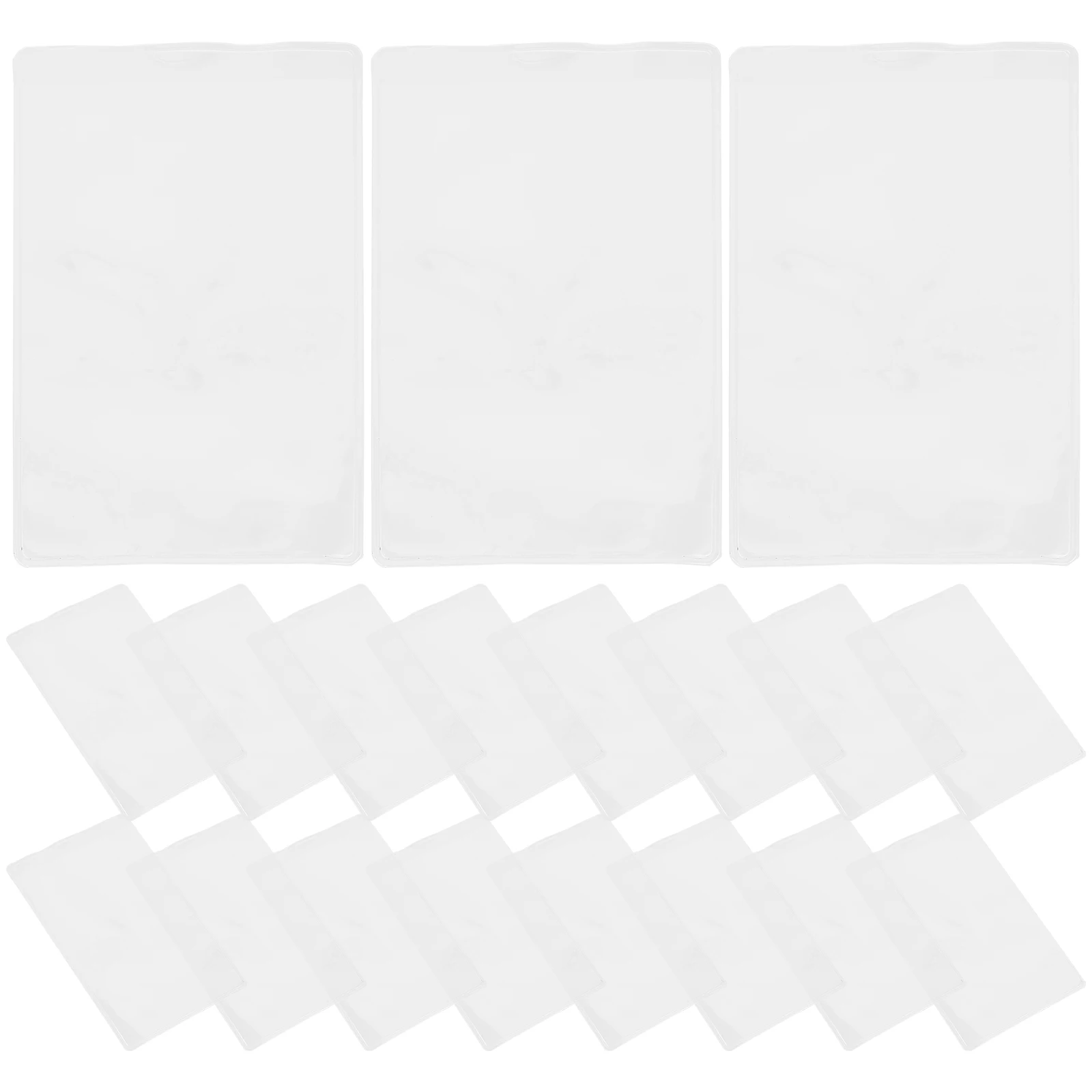 50pcs Card Protectors Transparent Hard Sleeves for Game Cards Baseball Trading Photo Storage Covers Lightweight
