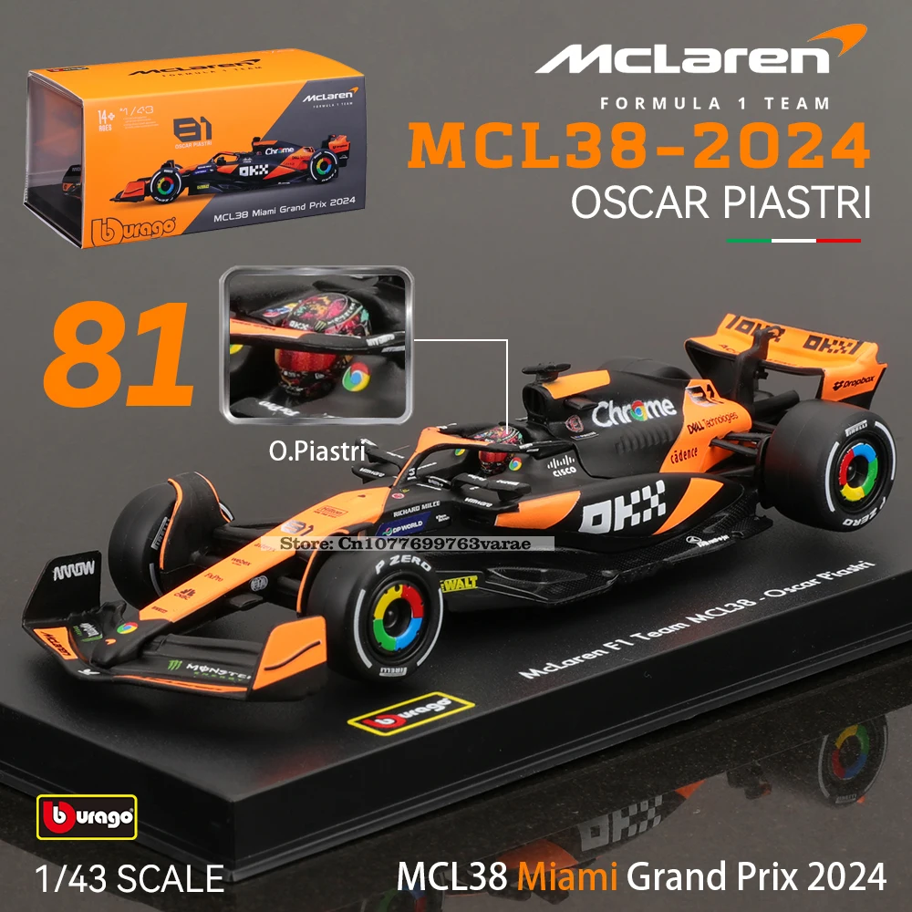 ブラーゴ-合金レーシングカー,F1 2024,Mcl38,メルセデスベンツw15,フェラーリsf24,レッドブル,rb20アルパインA524,ギフト玩具