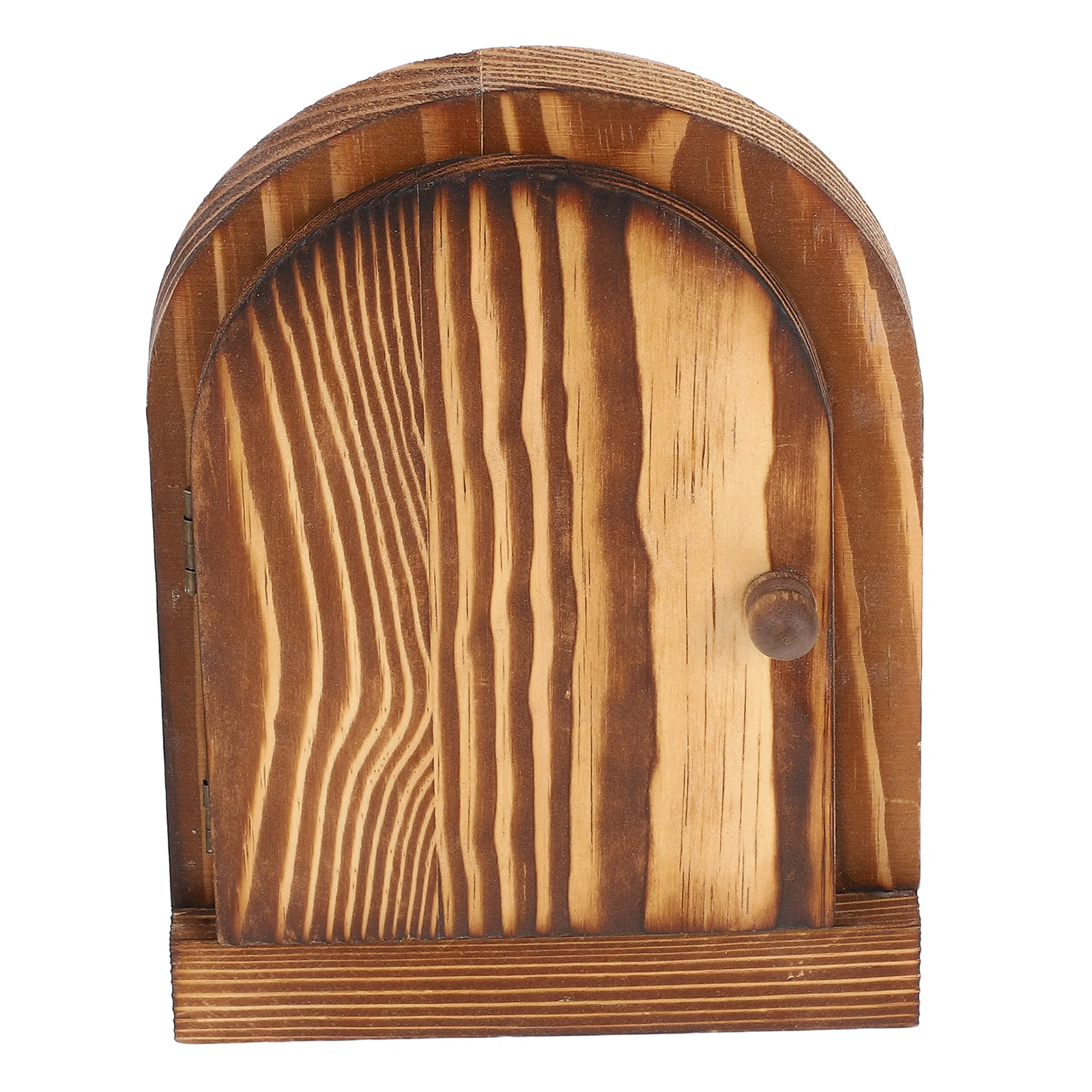 

Solid Wood Switch Protection Box Outlet Covers Fairy Door for Wall Socket Coffee