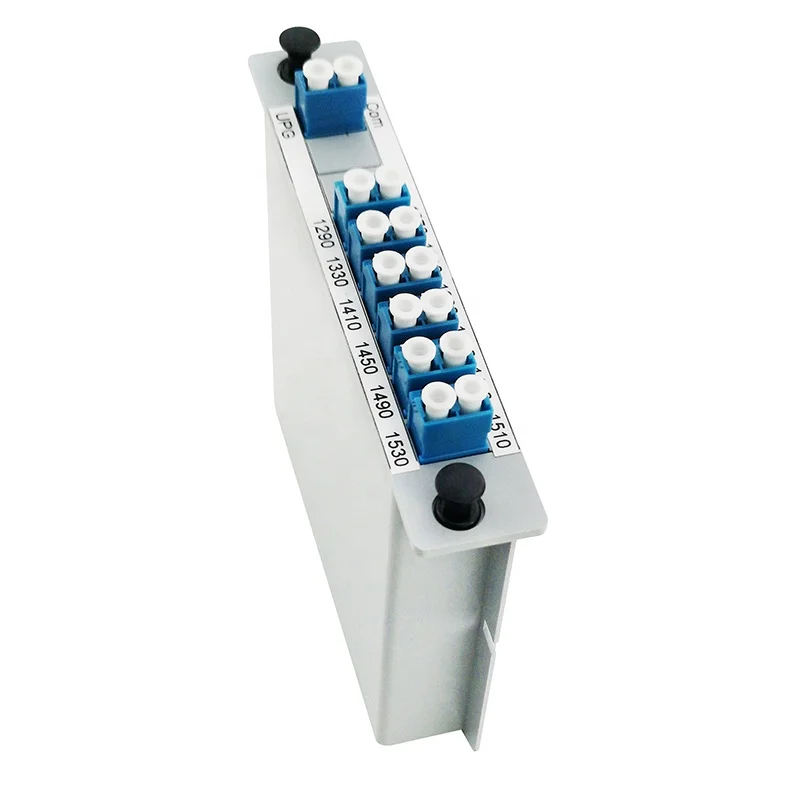 

5G Internet Service Provider Plastic Box LC UPC Customized Connector 12 Channel Cassette Module MUX Fiber CWDM