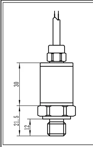 Pressure sensor PCM320-25MPa-G-B6（0.5~4.5V （R/M））-C4（M14×1.5）-J3(1000mm)