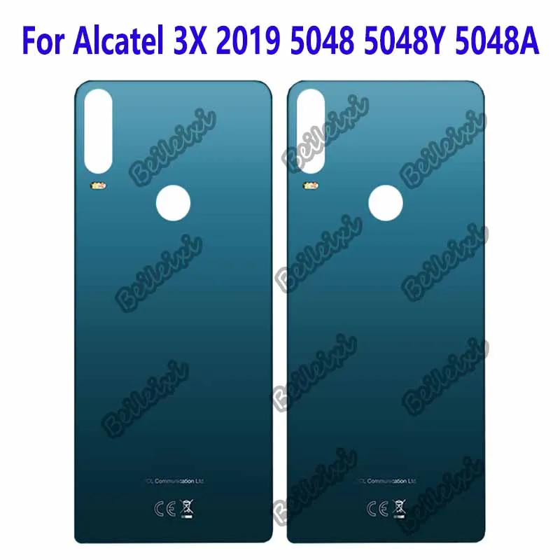 For Alcatel 3X 2019 5048 5048Y 5048A 5048I Battery Back Cover Rear Door Housing Case Replacement Durable Battery Cover