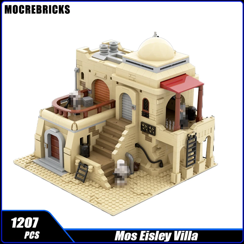 

Famous Film Scene Architecture MOC Building Blocks Mos Eisley Villa Technology Assembly Model Brick Toys Children's Christmas Gi