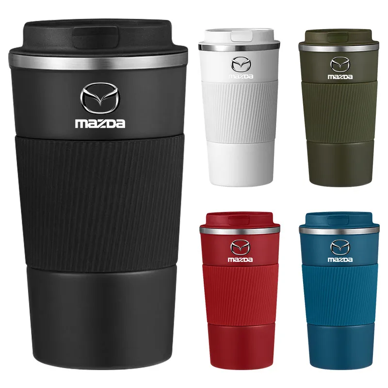 Car Vacuum Flasks Coffee Cup Travel Portable Insulated Bottles For Mazda 3 7 8 Atenza Axela 5 6 323 500 RX7 RX8 CX9 CX30 CX7 CX6