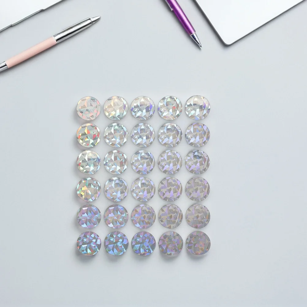 

10 Sheets Round Scratch Off Stickers Self Adhesive DIY Prize Reward Program for Party Games Scratch Off Stickers Labels