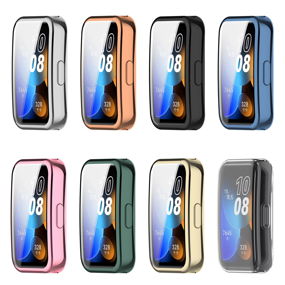 Новый защитный чехол для Huawei Band 8 с полным покрытием Бампер Мягкий ТПУ защитный чехол для Huawei band 8 аксессуары
