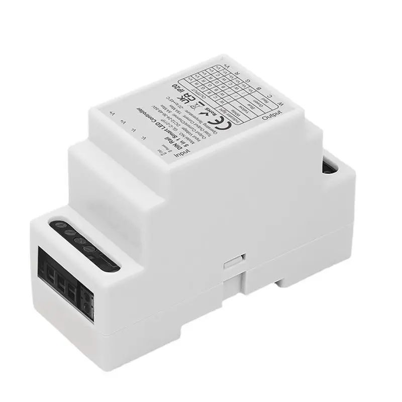 

Контроллер ABUP-DIN Rail 5-в-1 для светодиодных лент RGB RGBW CCT 2.4G с диммером и поддержкой Zigbee 3.0