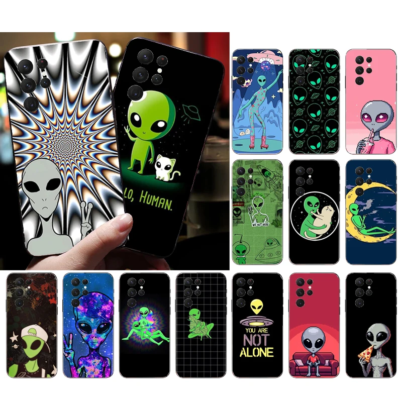 Alien Phone Case For Samsung S25 S24 S23 S22 S21 Ultra S24 S23 S22 S21 Plus S24 S21 S20 FE