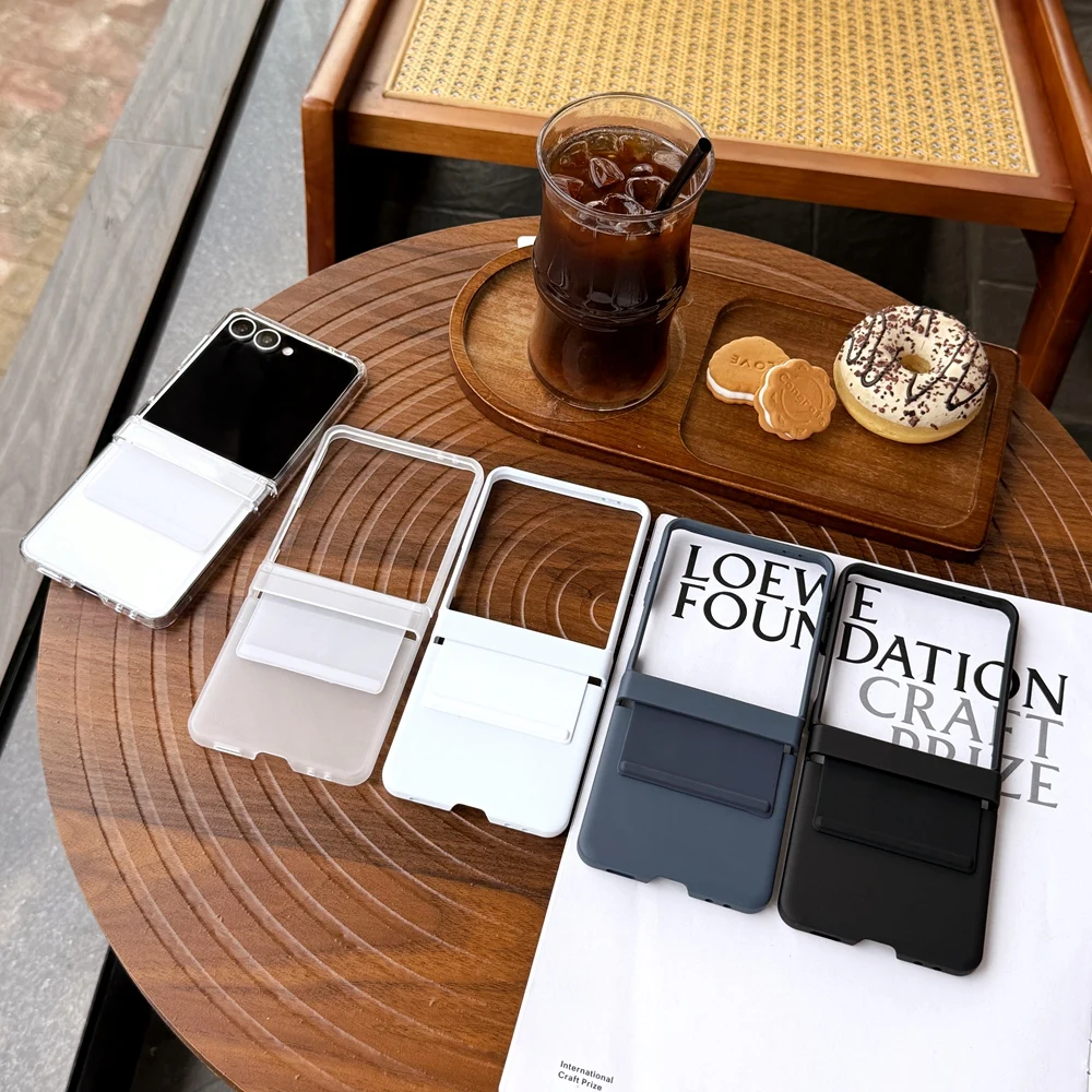 Жесткий чехол для телефона из силиконового ремешка для Samsung Galaxy Flip 7, 6, 5, 4, 3, цельный дизайн, задняя крышка