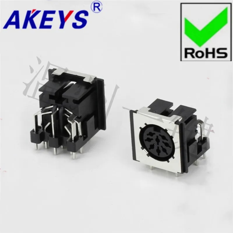 10PCS DS-8-03-05 square SD large terminal connector generous 8 core 11 socket 8PIN pin DIN master